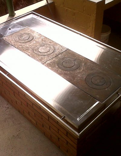 Estufa efieciente acero inox 2