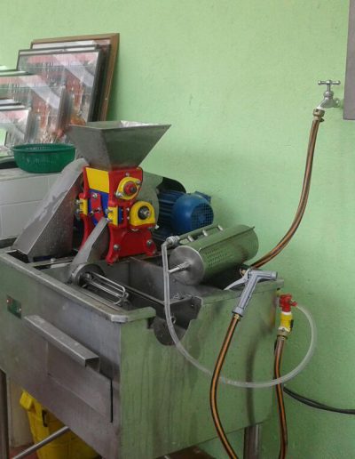 Despulpadora de muestras de café cereza